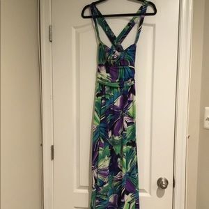 Multi-colored maxi dress